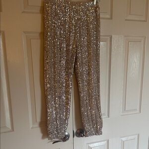 Art Class Gold Sequin Kids Pants